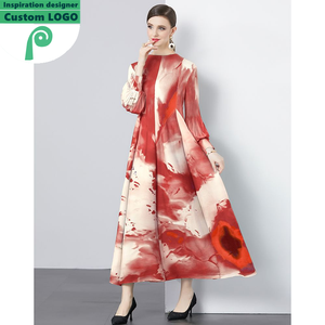 9413-118-966 <span class=keywords><strong>Abiti</strong></span> Lunghi <span class=keywords><strong>Eleganti</strong></span> da Donna su Misura, Ispirazione Vintage, Produzione OEM all'Ingrosso - Product Image 3