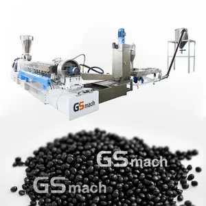 Hot Sale!! Two Screw Pelletizing Extruder Caco3 Filling Compounding Plastic Pelletizing Machine