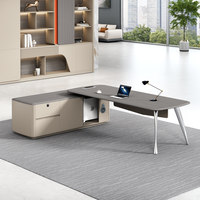 Nouveau mobilier de bureau : Bureau de direction, Table de bureau de PDG, Table de bureau de luxe pour cadre supérieur