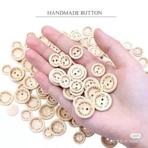 ขายส่ง15/20/25มิลลิเมตรทำด้วยมือรอบ<span class=keywords><strong>2</strong></span>หลุมเสื้อปุ่มไม้ - Product Image 2