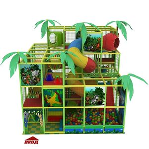 Équipement souple usagé pour jouer à la dinde Structure en maille pour aire de jeux intérieure pour enfants à vendre jeu <span class=keywords><strong>d</strong></span>'intérieur escalade préférée des enfants - Product Image 1