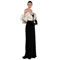 Robe bandage pour femme, décorée de fleurs 3D, pour les occasions de soirées formelles