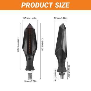 Luz Intermitente LED Universal de 12V, 12 Bombillas LED, Indicador de Giro para Motocicletas, Señal de Giro Fluida para Sistemas de Carrocería LED de 12V - Product Image 3