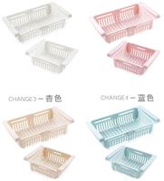 Boîte de rangement créative en plastique PP sans BPA, rétractable et pliable, organiseur de bureau rectangulaire, bacs de rangement pour tiroirs, conservation de la fraîcheur