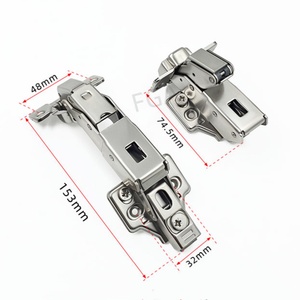 Hydraulic Concealed 155 Degree Soft Close Door Hinge Furniture Cabinet Adjustable 35mm Hinge Cup for <b>Kitchen</b> Living Room Bedroom - Product Image 2