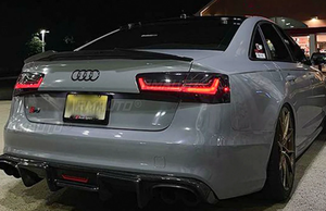 Aileron arrière pour Audi A6 C7 berline 2012 2013 2014 2015 2016 2017 2018, kit carrosserie style M4, aileron de coffre arrière, pièce extérieure - Product Image 3