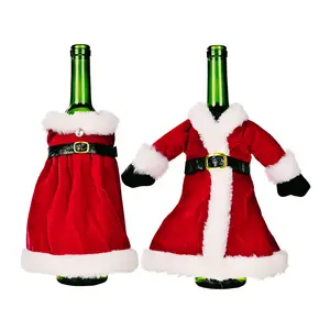 2022 क्रिसमस की सजावट के लिए घर सांता क्लॉस शराब की बोतल कवर स्नोमैन मोजा उपहार धारकों क्रिसमस Navidad सजावट नए साल