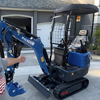USA Euro Ventes d'entrepôt local Miniexcavator 1 tonne sur chenilles Petite machine de terrassement Minipelle avec EPA/CE/EURO 5