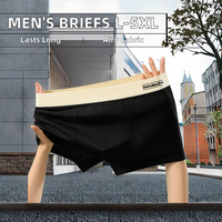 Sous-vêtements pour hommes, caleçons classiques en coton et élasthanne sans couture, taille unique L-4XL, shorts de compression, logo personnalisé, respirant