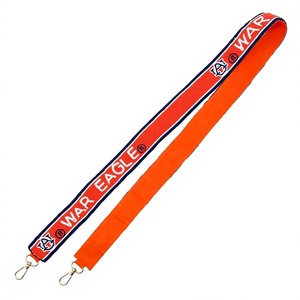 Lanière en coton brodée de haute qualité, faite à la main, de forme rectangulaire orange, durable, avec crochets métalliques pour porté en bandoulière - Product Image 1