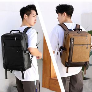 Ubrandpromo Venta Directa al por Mayor, Mochila de Cuero PU para Hombre, de Gran Capacidad y Alta Calidad, para Estudiantes Escolares y Universitarios - Product Image 2