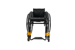 수동 접히는 개화 휴대용 스포츠 휠체어 쉽게 탄소 섬유 구조망과 페달에 가벼운 내구재를 저장하십시오-BZ-S005 - Product Image 4