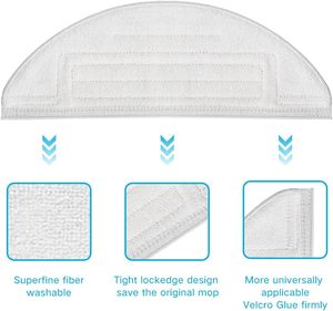 Almohadilla de tela para mopa para Roborocks S8 / S8 + Series Robot aspirador microfibra <span class=keywords><strong>VibraRise</strong></span> almohadilla para fregar accesorio de repuesto - Product Image 3