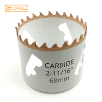 Scie cloche à pointe en carbure TCT pour un découpage rapide et propre, efficace pour l'élimination de bouchons, pour le perçage de l'acier inoxydable, du métal et du bois