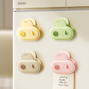 Juego de 5 clips de sellado Hy-0374 con anillos de fecha, clips magnéticos para almacenamiento de alimentos, forma redonda, para empaques de refrigerios y regalos. - Product Image 2