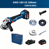 Meuleuse d'angle sans fil Lutro Mini haute vitesse 9000 tr/min 100 mm, machine à meuler d'angle à batterie pour la découpe et le polissage des métaux