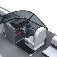 Yacht de luxe en fibre de verre pour la pêche et la vitesse de navigation Yacht ponton durable et élégant
