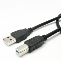 USB2.0 pria B KE pria Printer kabel Data berlapis nikel jaket PVC untuk Printer komputer kamera pemindai hitam AM BM kabel USB 2.0
