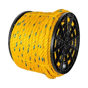 BOÎTE de 30 kilos de corde en polypropylène jaune 25 mm, bobine de 30 kg - Product Image 1