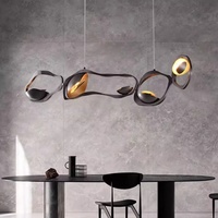 Nordique De Luxe En Forme Spéciale Long Lustre Maison Décor Moderne Led Suspension Bar Salle À Manger Salon Designer Éclairage