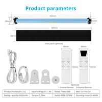 Moteurs de rideaux intelligents Zemismart 25 mm Tuya Zigbee, moteur tubulaire à batterie pour stores enrouleurs, moteur rechargeable pour stores enrouleurs zébrés