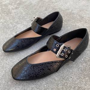 Nuove <span class=keywords><strong>scarpe</strong></span> basse leggere <span class=keywords><strong>con</strong></span> stampa leopardata Mary Jane <span class=keywords><strong>ballerine</strong></span> <span class=keywords><strong>con</strong></span> cinturino - Product Image 2