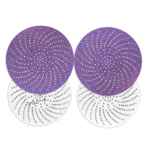 セラミックパープルサイクロン研磨工具サンドペーパー125mm、鋼鉄研磨用フックアンドループサンディングディスク、グリット40～2500 - Product Image 4