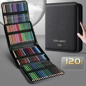 Factory 120 200pieces Colored Pencil Set Quality Soft Core Colored Leads Pencils In Tin Box For Adult Artists And Professionals