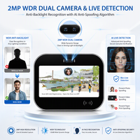Terminal Kontrol Akses Interkom Video Pengenal Wajah VF733 Layar Sentuh Android 10.1 Inci Kamera Ganda Telepon Pintu PoE