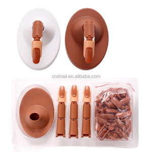 Doigt de pratique acrylique Offre Spéciale <span class=keywords><strong>pour</strong></span> ongles mains d'entraînement réglables faux modèle mobile avec embouts outil de <span class=keywords><strong>manucure</strong></span> d'affichage Flexible - Product Image 1