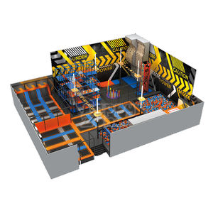 Solución Integral para Parque de Trampolines Comercial de 400 m², Diseño Personalizado de Área de Juegos Interior, Planificación de Espacio para Parque de Trampolines - Product Image 3