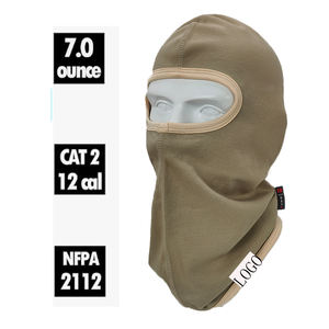 หมวกไหมพรมหนาสำหรับคลุมศีรษะสำหรับสถานีบริการน้ำมันผ้าฝ้ายกันลมสำหรับ EN14116 CAT2ออกแบบโลโก้ได้ตามต้องการ - Product Image 3