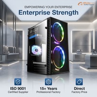 Casing PC Kantor Mid Tower Hitam Custom Parts Be Quiet, Komponen Komputer