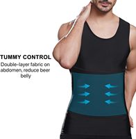 Débardeur de compression amincissant pour hommes, gaine sculptante ventre plat, sous-vêtement de fitness et de sport, personnalisable avec logo