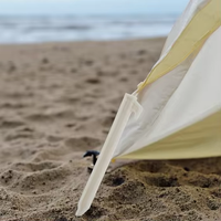 56713 # chevilles de tente en plastique blanc écologique multi-tailles piquets de tente de camping biodégradables pour les activités de plein air