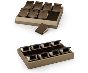 FORTE Khay Trưng Bày Trang Sức Logo Tùy Chỉnh Bằng Da Pu Khay Trưng Bày Vòng Cổ Tập Thể - Product Image 5