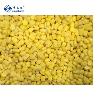 Sinocharm bersertifikat Dia 7-11mm IQF jagung manis harga grosir paket ritel 1kg biji jagung manis beku