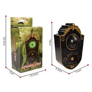<span class=keywords><strong>Sonnette</strong></span> d'<span class=keywords><strong>Halloween</strong></span> <span class=keywords><strong>Sonnette</strong></span> oculaire animée avec effets sonores Fête d'<span class=keywords><strong>Halloween</strong></span> Décoration de maison hantée - Product Image 2