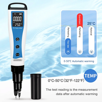 Testeur numérique de pH, EC et température, type stylo, étanche, avec écran ABS, pour tester l'acidité des aliments, du sol, de la pâte et de l'eau