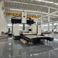 Machine de fraisage à portique CNC DVF4027 pour l'industrie ferroviaire