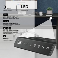 Bureau assis-debout électrique réglable pour petits espaces de travail, bureau en forme de L