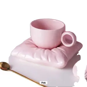 Современные уникальные керамические кофейные чашки с подушкой в Корейском стиле по цене производителя