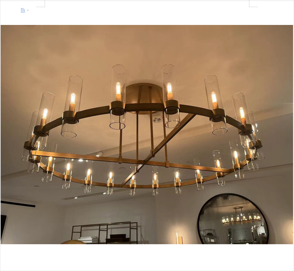 chandelier ceiling light luxury light iron crystal five-tier 48