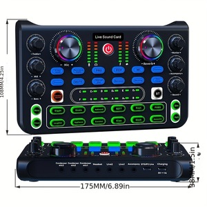 การ์ดเสียงสำหรับไลฟ์สด X60L, การ์ดเสียง, ชุดการ์ดเสียง, การ์ดเสียง USB, การ์ดเสียงสำหรับไลฟ์สดคาราโอเกะบนคอมพิวเตอร์ - Product Image 2