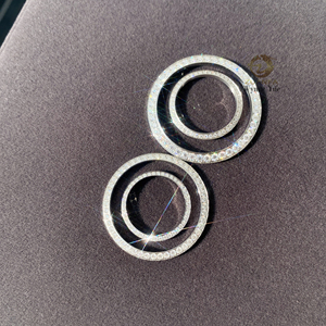 Vòng bezel đồng hồ Moissanite VVS mạ đá lấp lánh, nhiều kích cỡ: 36mm/41mm/26mm/31mm/34mm, hàng có sẵn số lượng lớn - Product Image 5