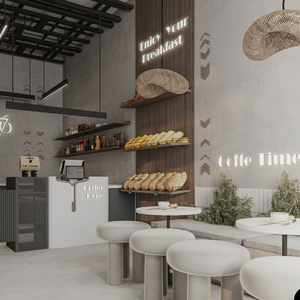 Kiosque sur le thème du café de luxe personnalisé en gros vitrine personnalisée unique conçue d'intérieur moderne - Product Image 1