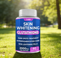 Pilules blanchissantes pour la peau OEM, L-glutathion, collagène 2000 mg, gommes beauté, collagène de qualité alimentaire, sans gluten, antioxydant