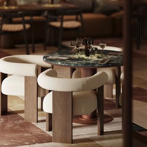 Sillas y Bancos Modernos de Alta Gama para Restaurantes Comerciales, Banqueta Tapizada de Lujo para Comedores Elegantes - Product Image 3