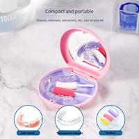Boîte de rangement personnalisée en plastique coloré pour gouttières orthodontiques, protège-dents, et appareils dentaires