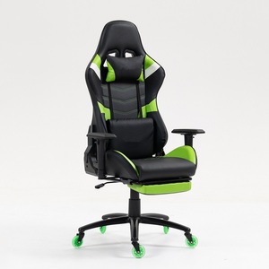 Silicone <strong>Wheels</strong> Popular E-sport Massage Lumber Support <strong>Gamer</strong> Sillas Cheap Price LOW MOQ Computer Gaming <strong>Chairs</strong> with Footrest - Product Image 5